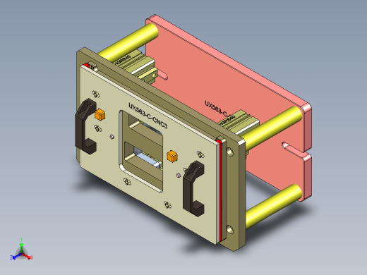 UX563-C-笔记本CNC工装夹具三维模型CNC3-190321