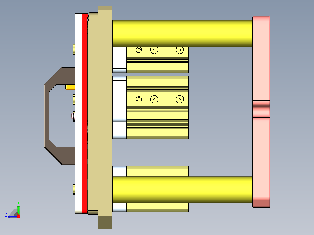 UX563-C-笔记本CNC工装夹具三维模型CNC3-190321右视图