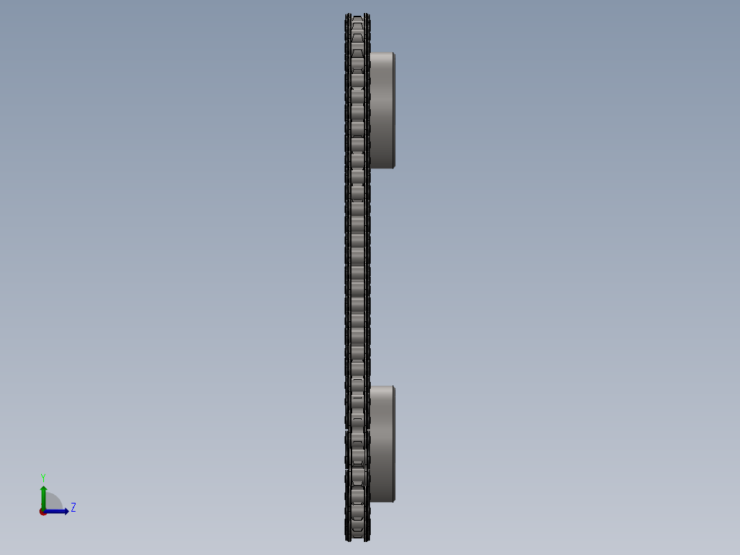 三角链条左视图