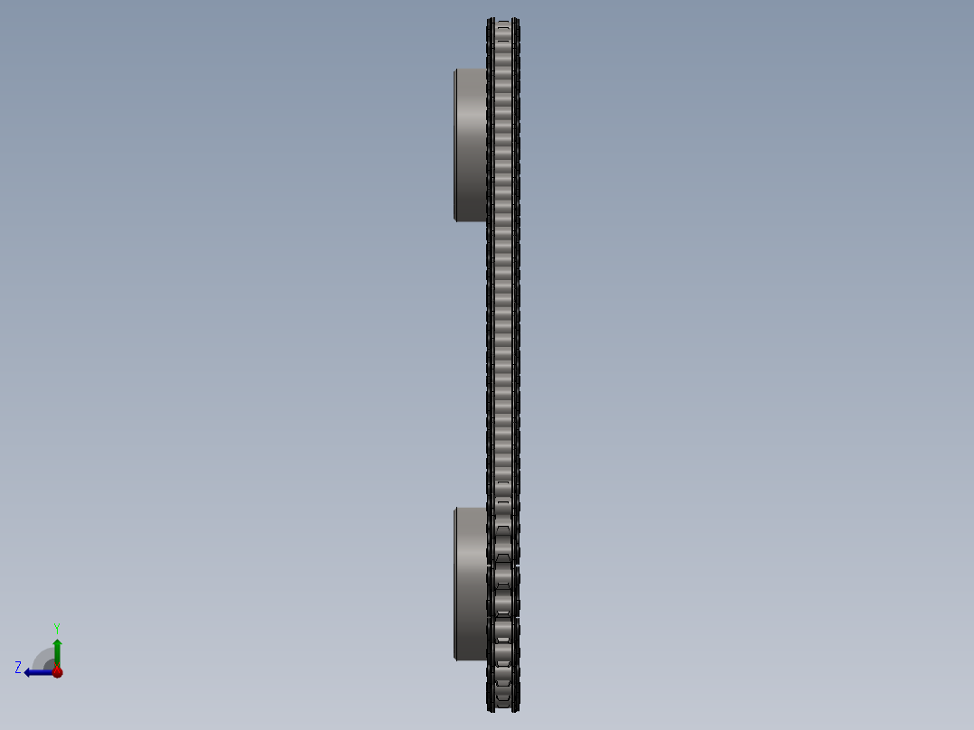 三角链条右视图