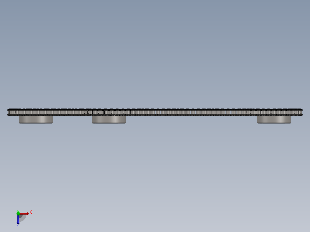 三角链条俯视图