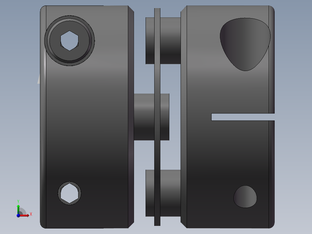 联轴器 米思米 CPDT19-4-8前视图