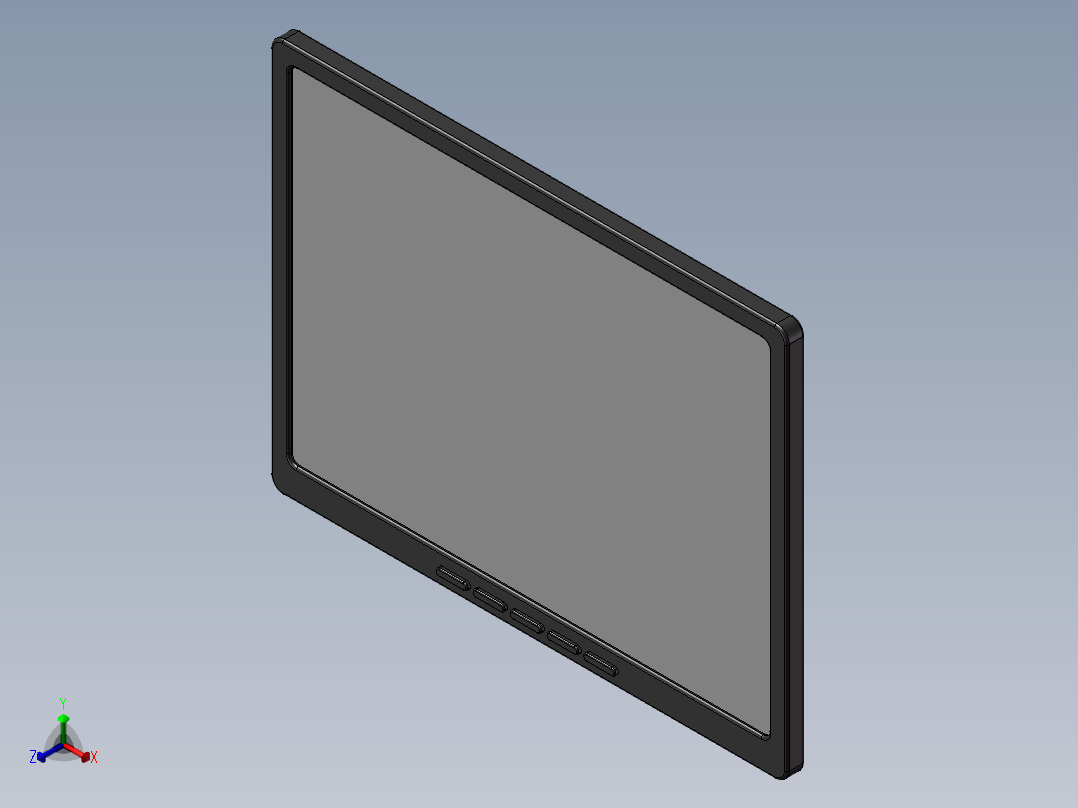 显示器正等轴测图