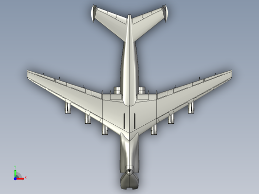 An-225大型战略运输机（开舱门版本）前视缩略图