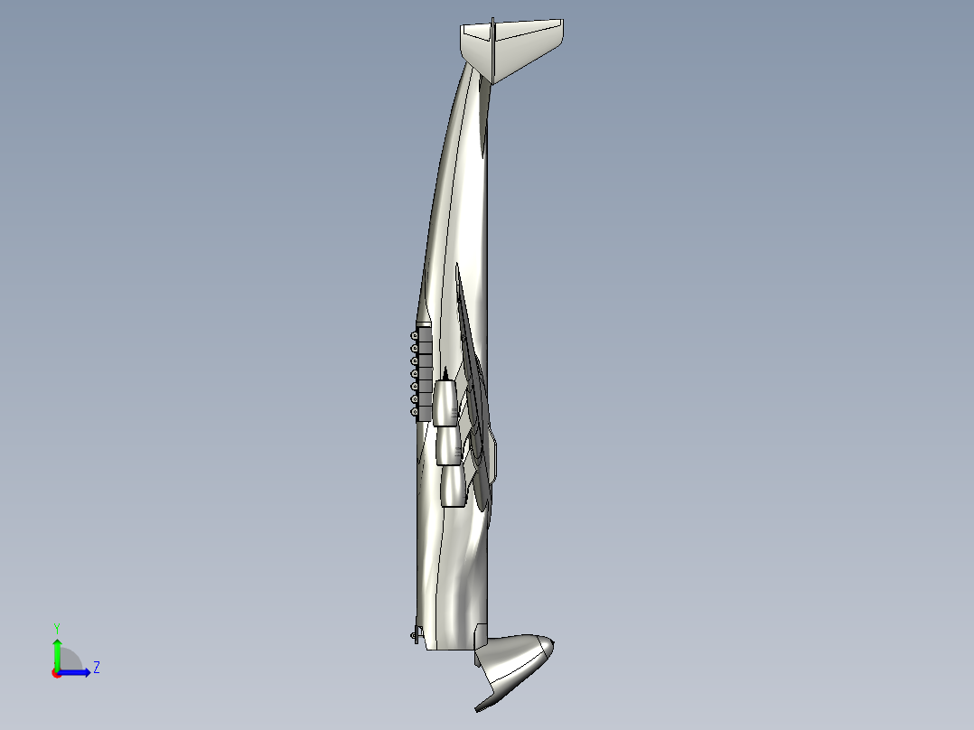 An-225大型战略运输机（开舱门版本）左视图