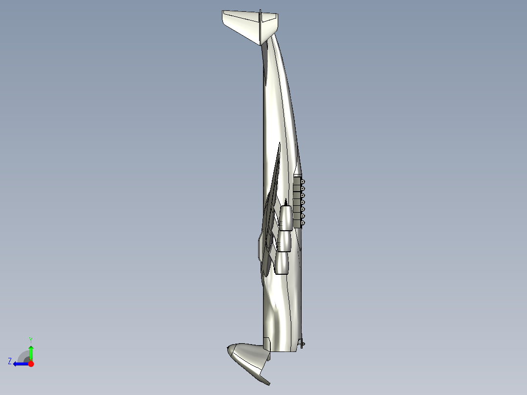 An-225大型战略运输机（开舱门版本）右视图