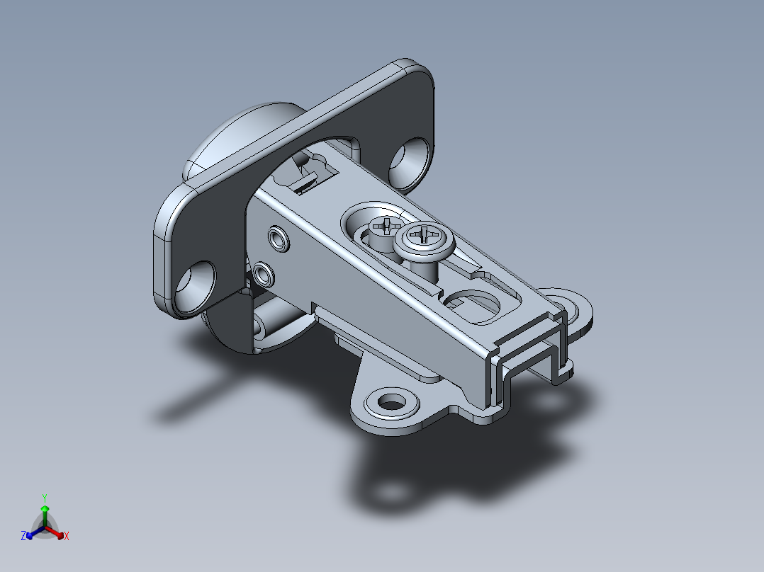 合页、铰链(5)正等轴测图