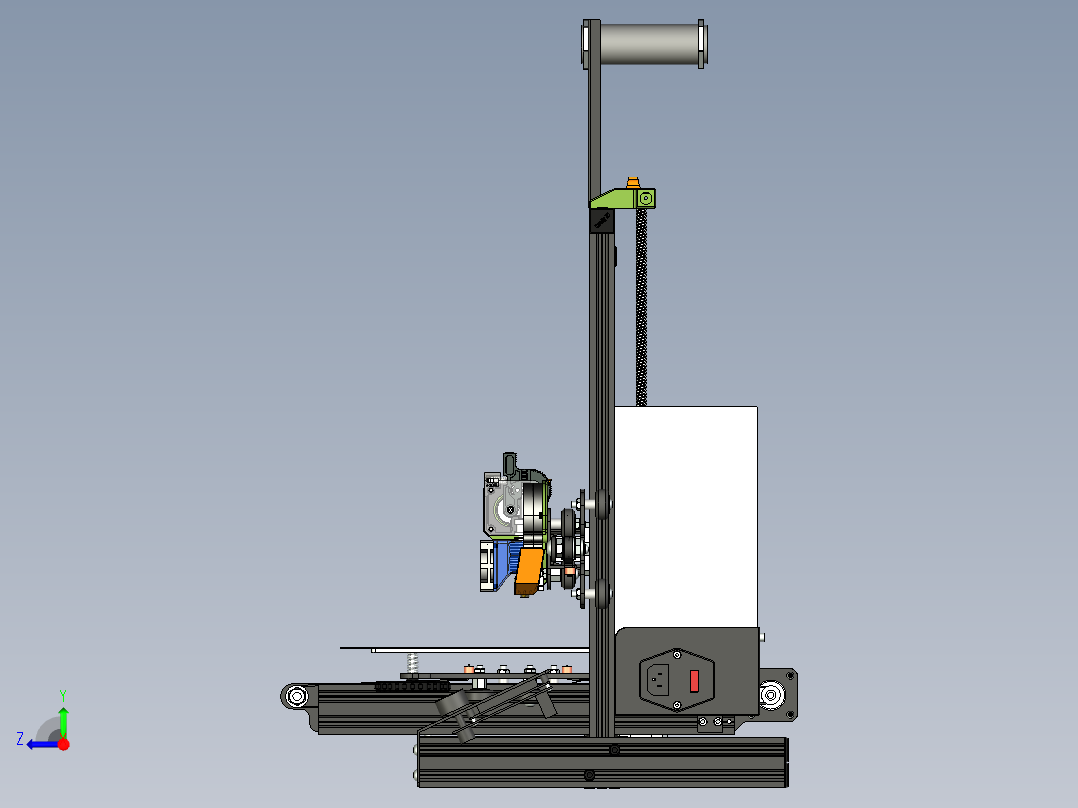 A2004229-Ender 3 3D打印机右视图