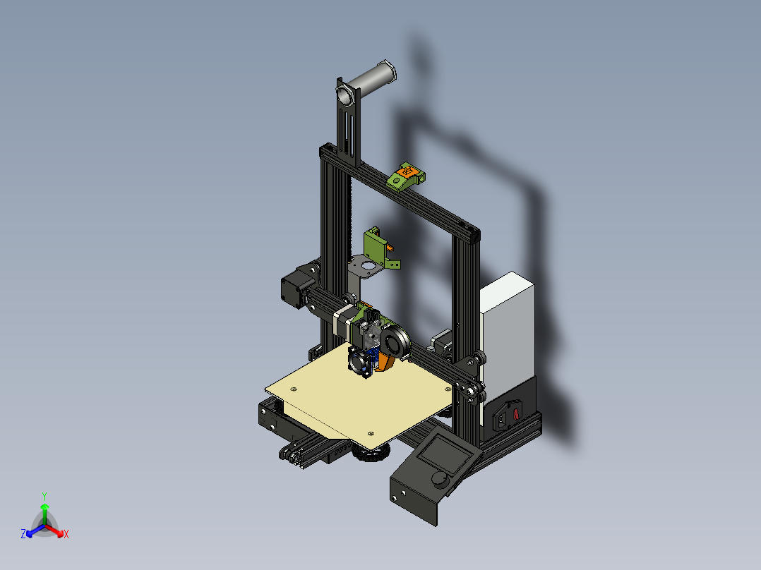 A2004229-Ender 3 3D打印机正等轴测图