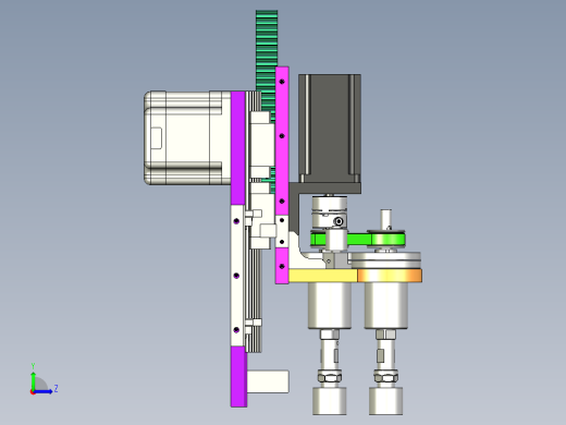 研磨打磨结构模型左视缩略图