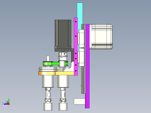 研磨打磨结构模型右视缩略图