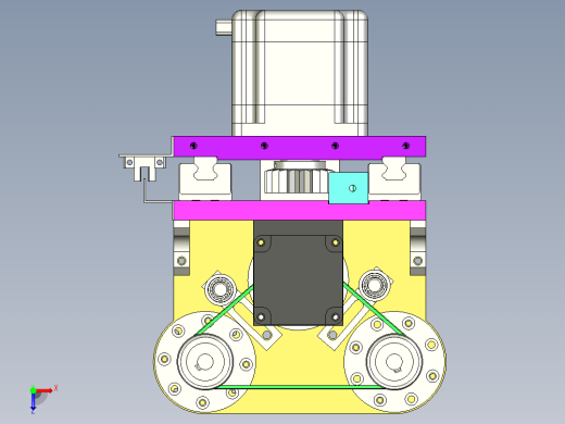研磨打磨结构模型俯视缩略图