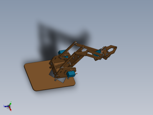 机械臂 3D 模型。