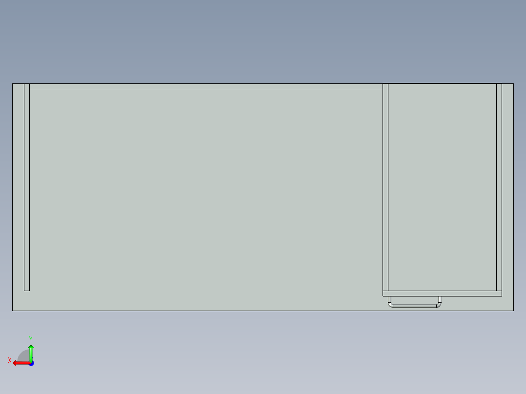 带有iMac 12的办公桌后视图