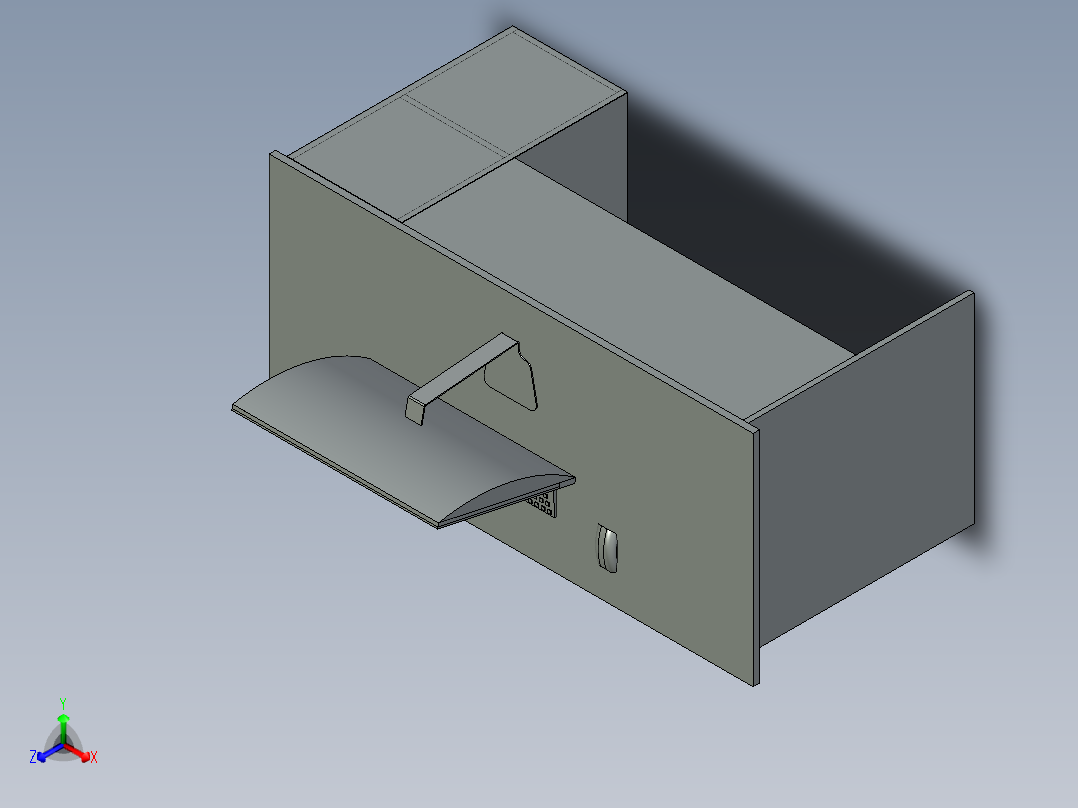 带有iMac 12的办公桌正等轴测图