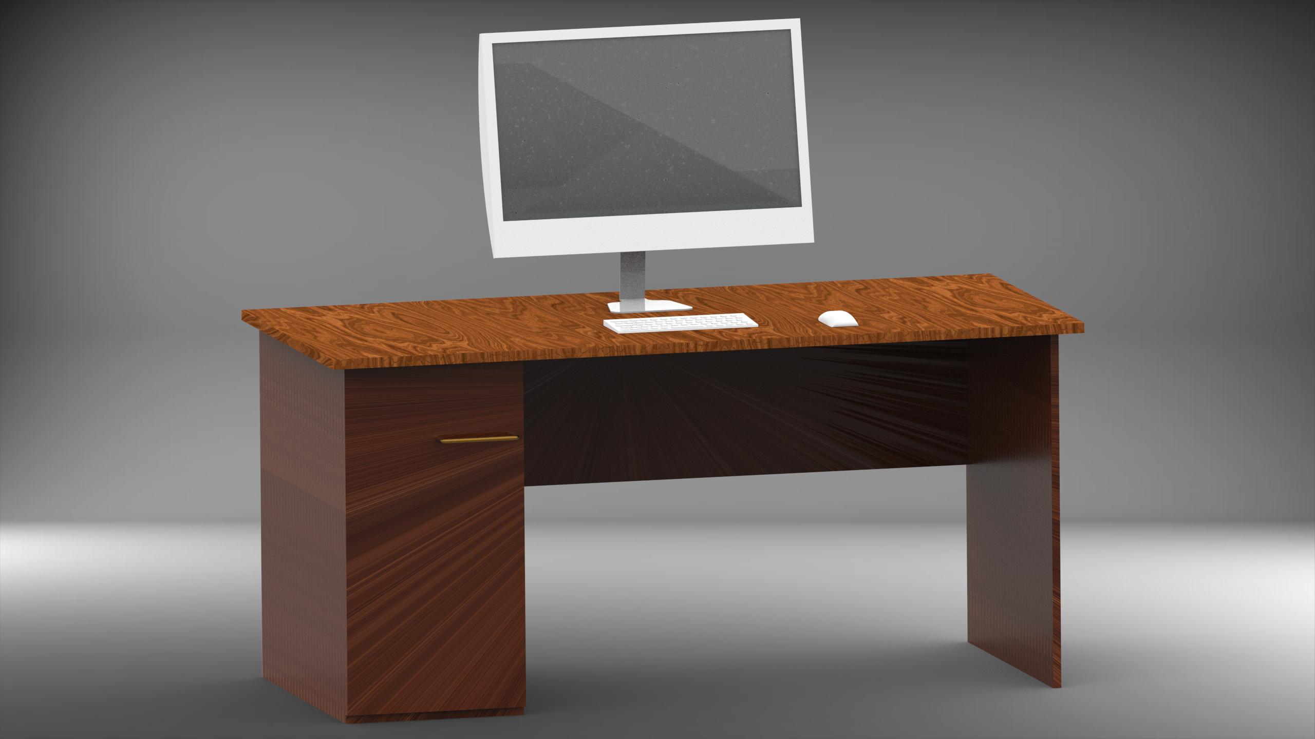 带有iMac 12的办公桌