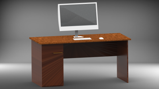 带有iMac 12的办公桌缩略图