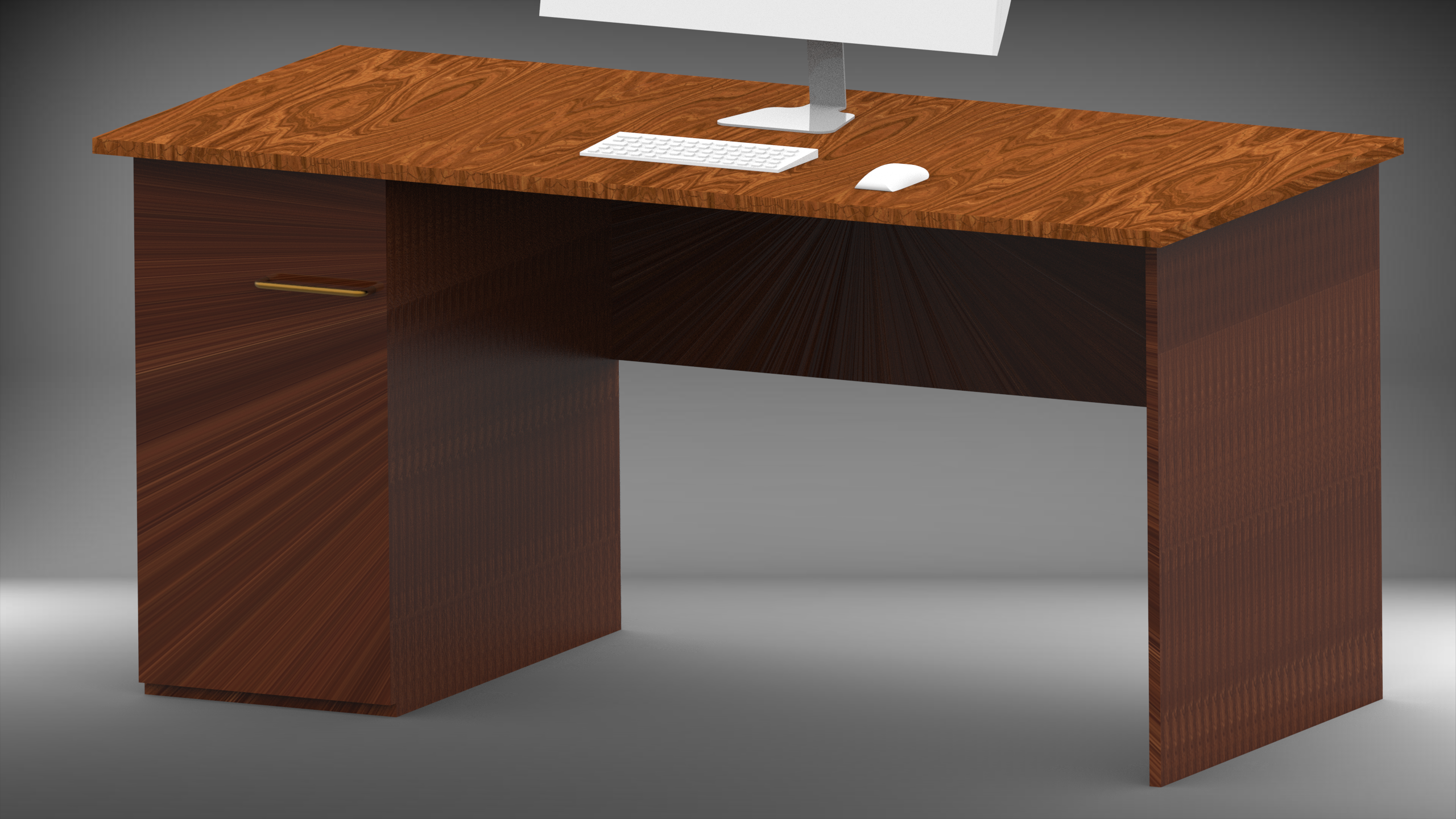 带有iMac 12的办公桌