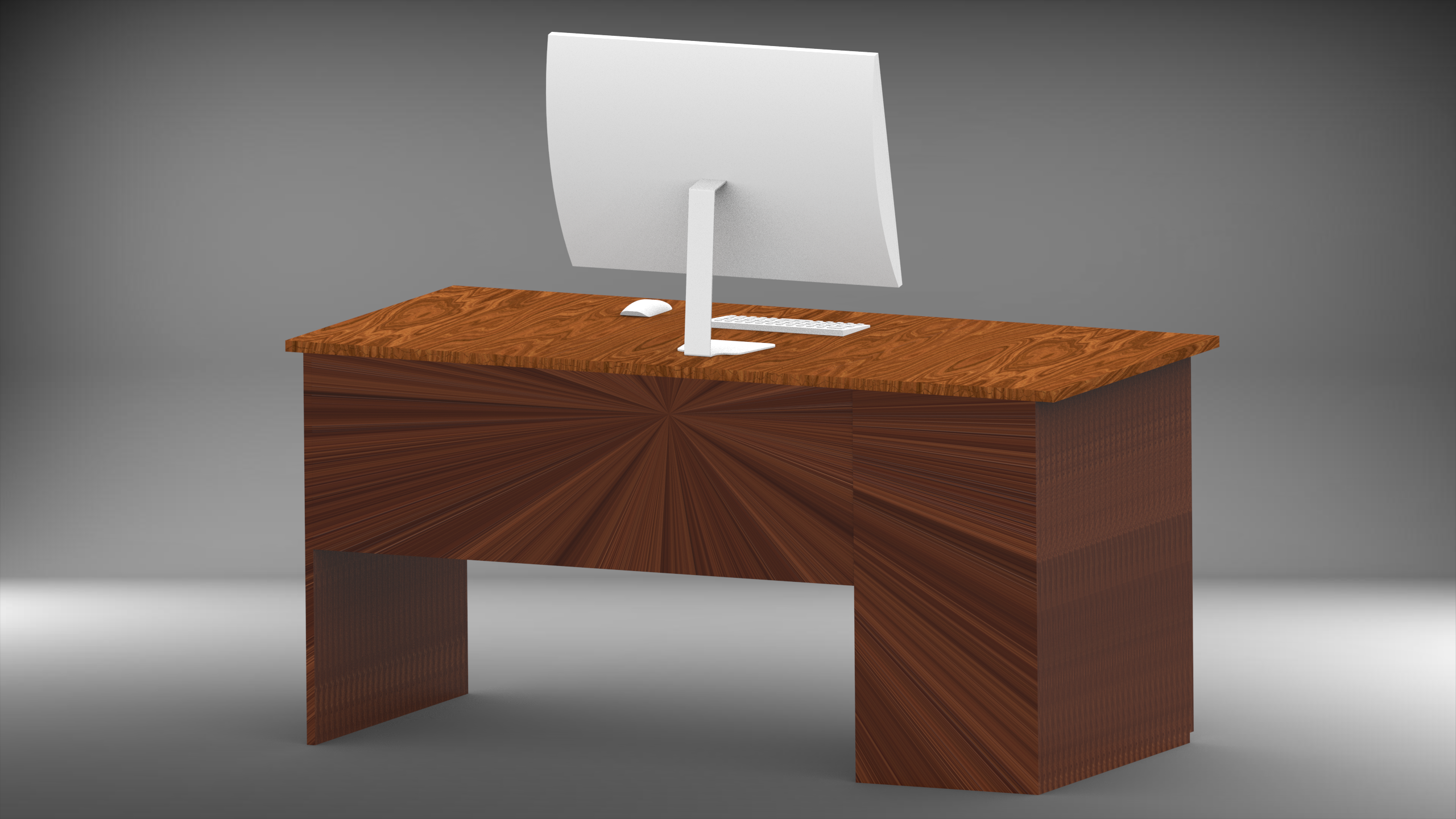 带有iMac 12的办公桌