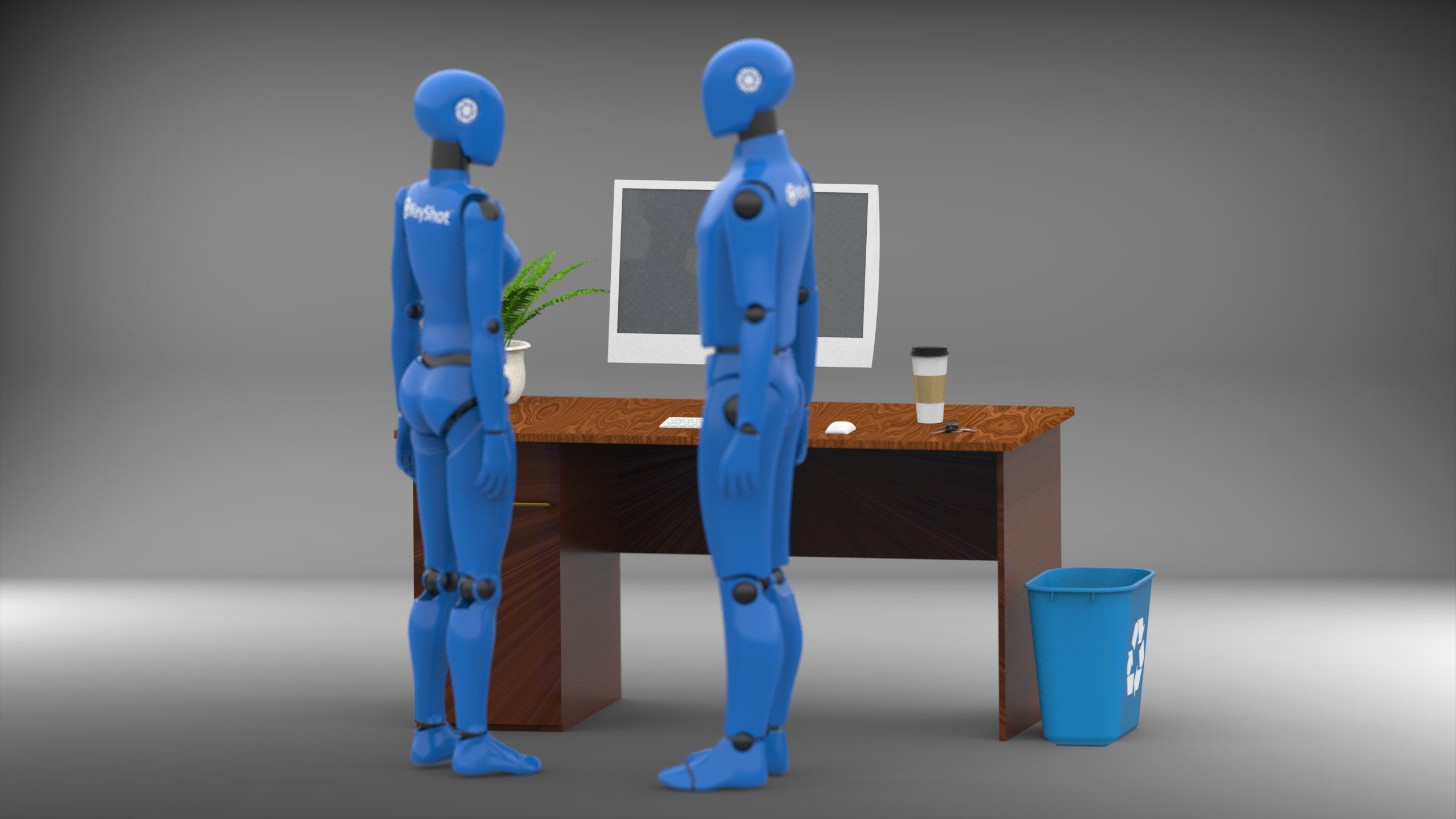 带有iMac 12的办公桌