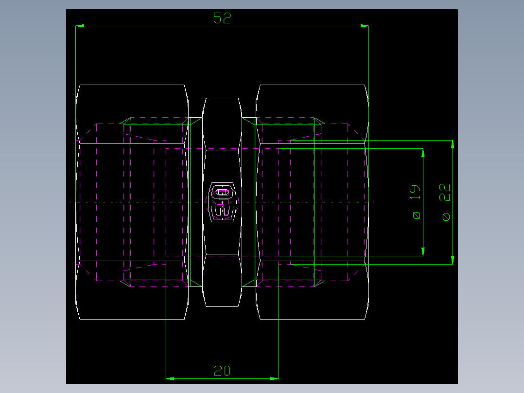 PARKER管接头EO Union G22LCF_front