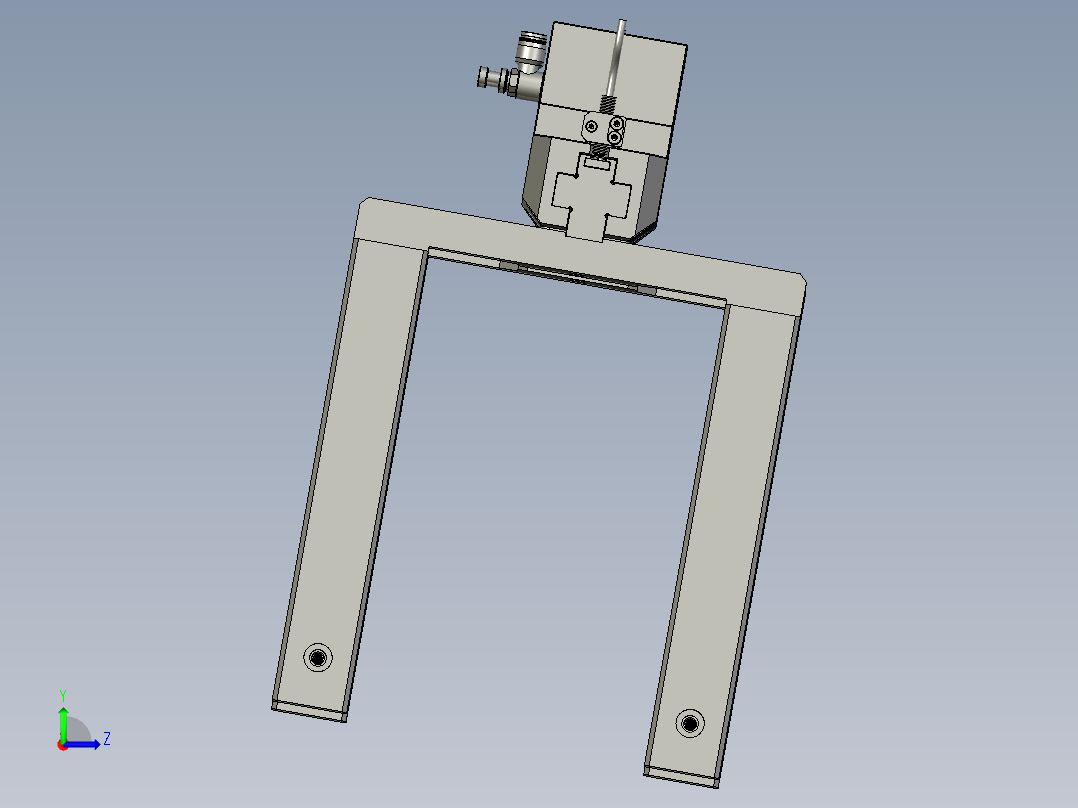 455468000102分支夹爪左视图