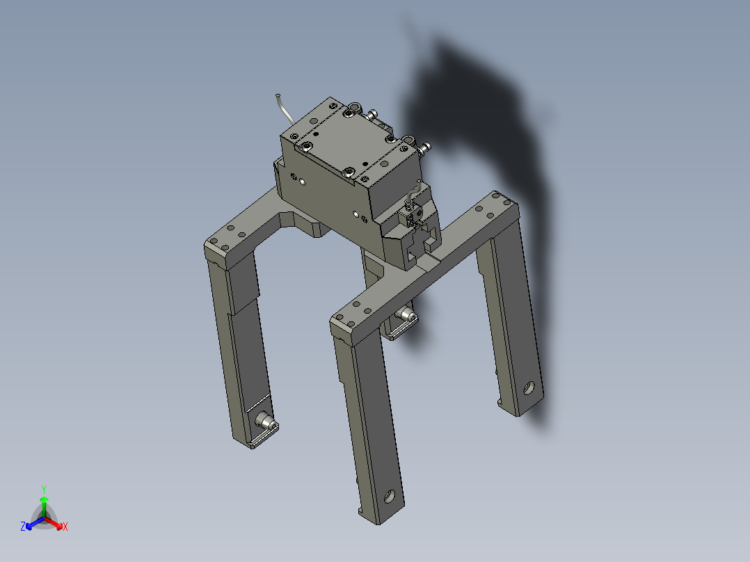 455468000102分支夹爪正等轴测图