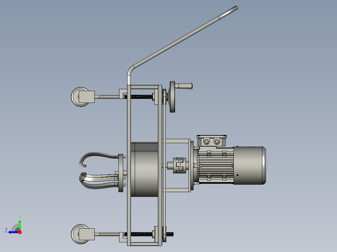 甘草田可拆卸手扶电动松土机右视图