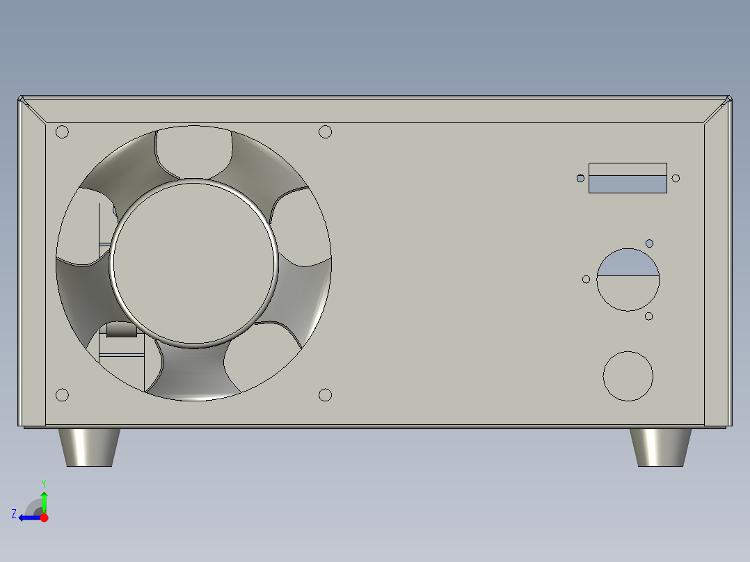超声波机箱CW-3505右视图
