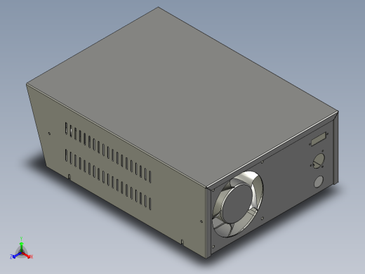 超声波机箱CW-3505正等轴测缩略图