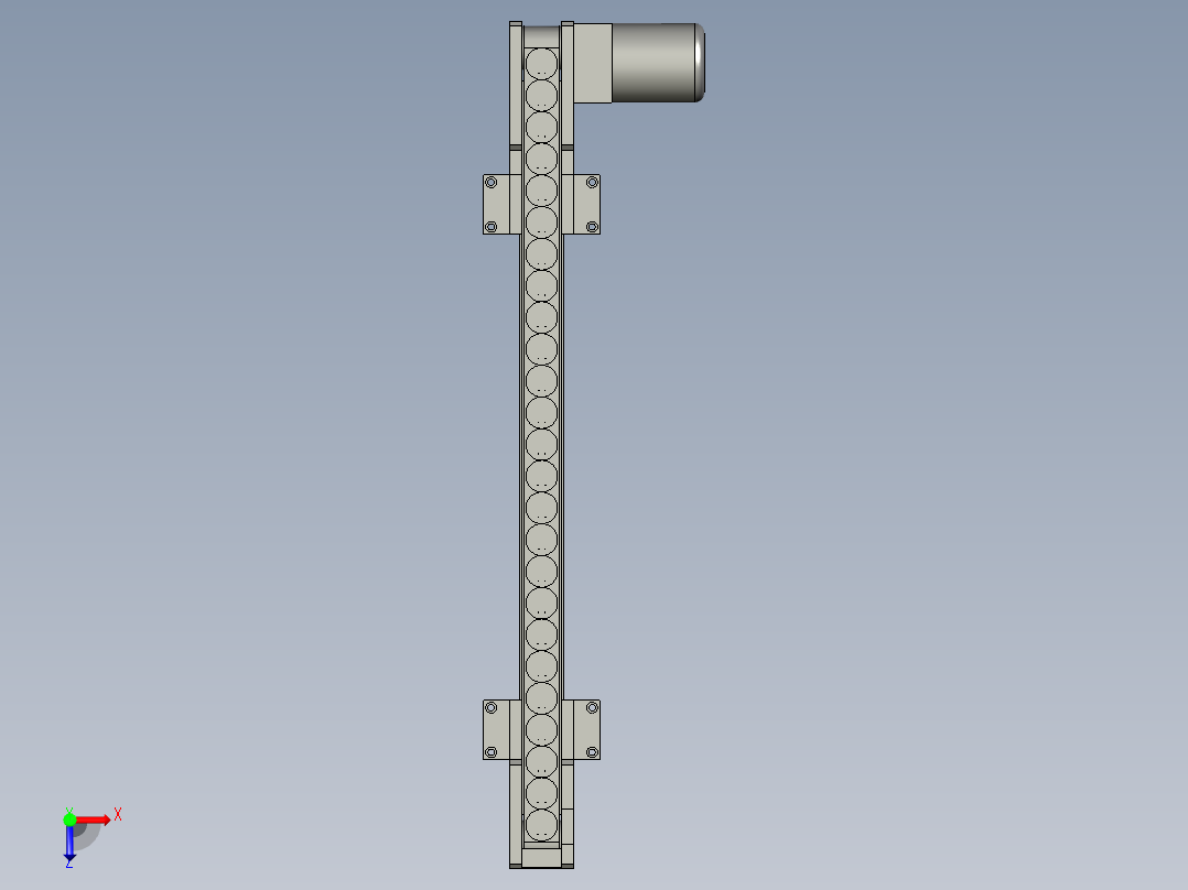 转移皮带部分俯视图