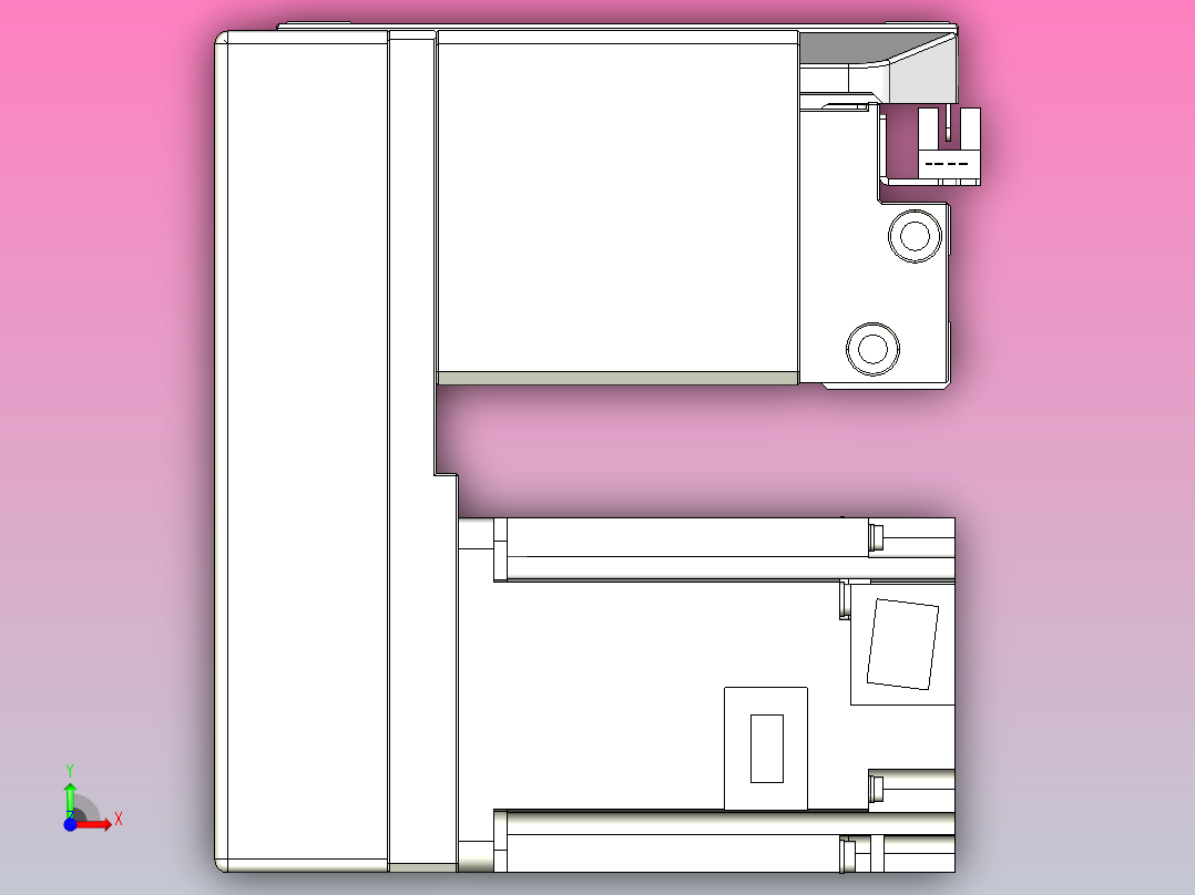 皮带直线轴双滑块型TPA-GCBS-150-P80-L150-LP-M75-N3前视图