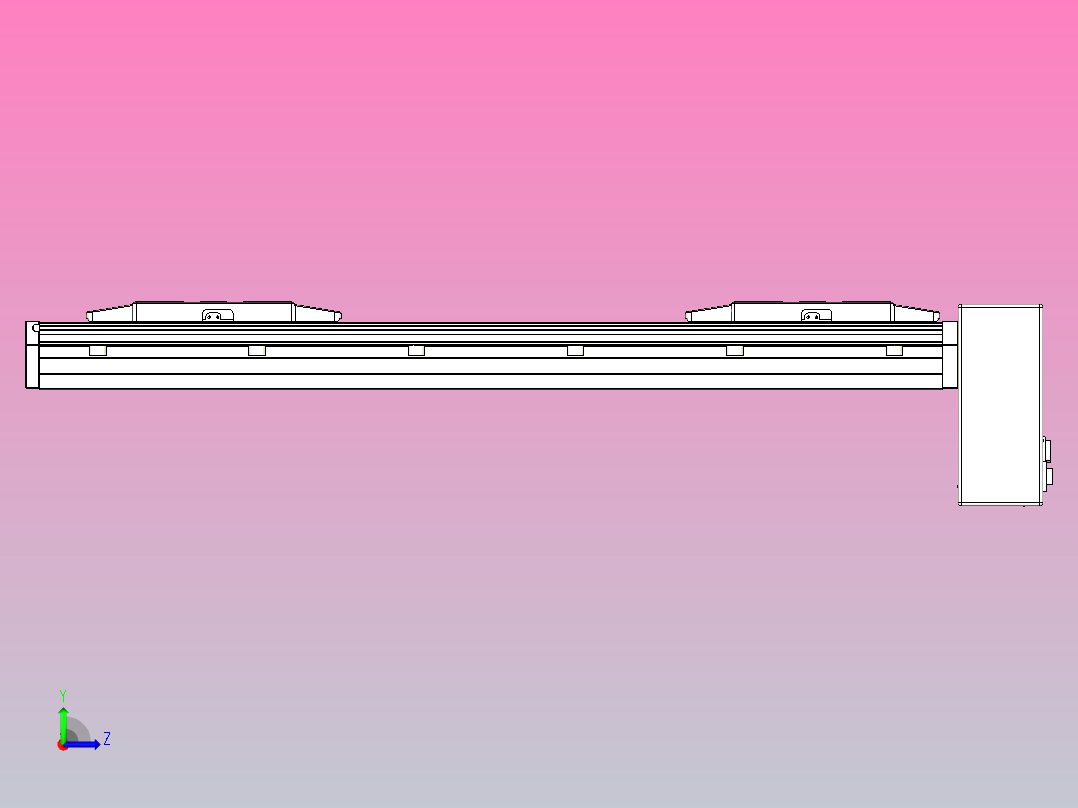皮带直线轴双滑块型TPA-GCBS-150-P80-L150-LP-M75-N3左视图