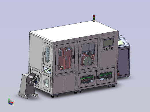 圆盘式铁芯冲压卷盘一体机