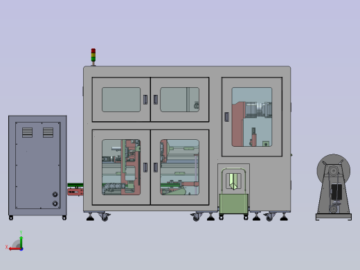 圆盘式铁芯冲压卷盘一体机后视缩略图