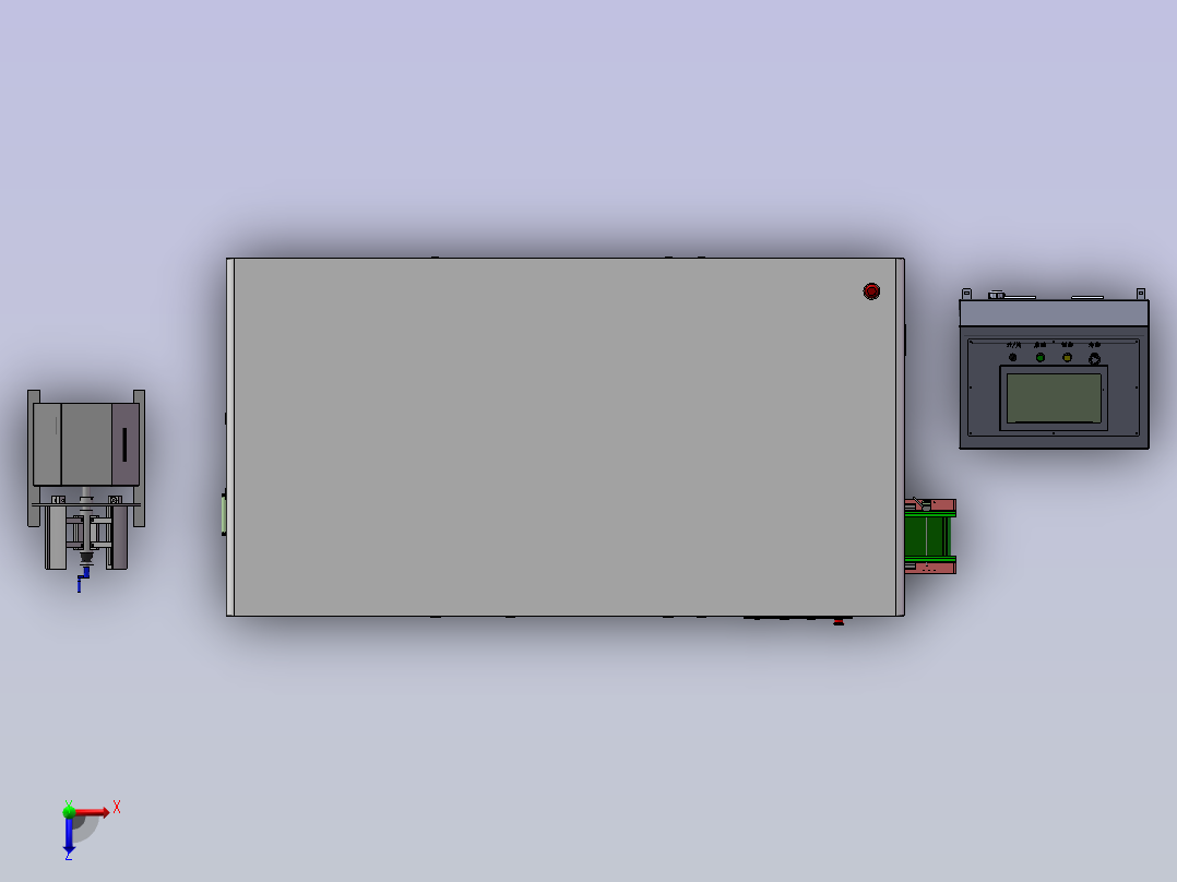 圆盘式铁芯冲压卷盘一体机俯视图