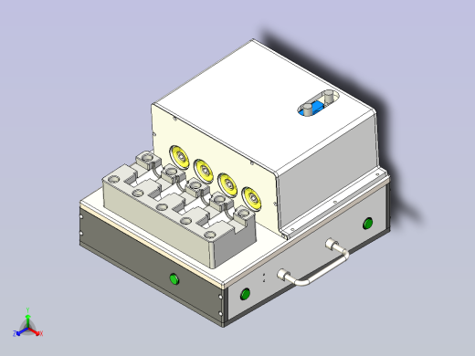 一款转接头气动压入治具3D图纸