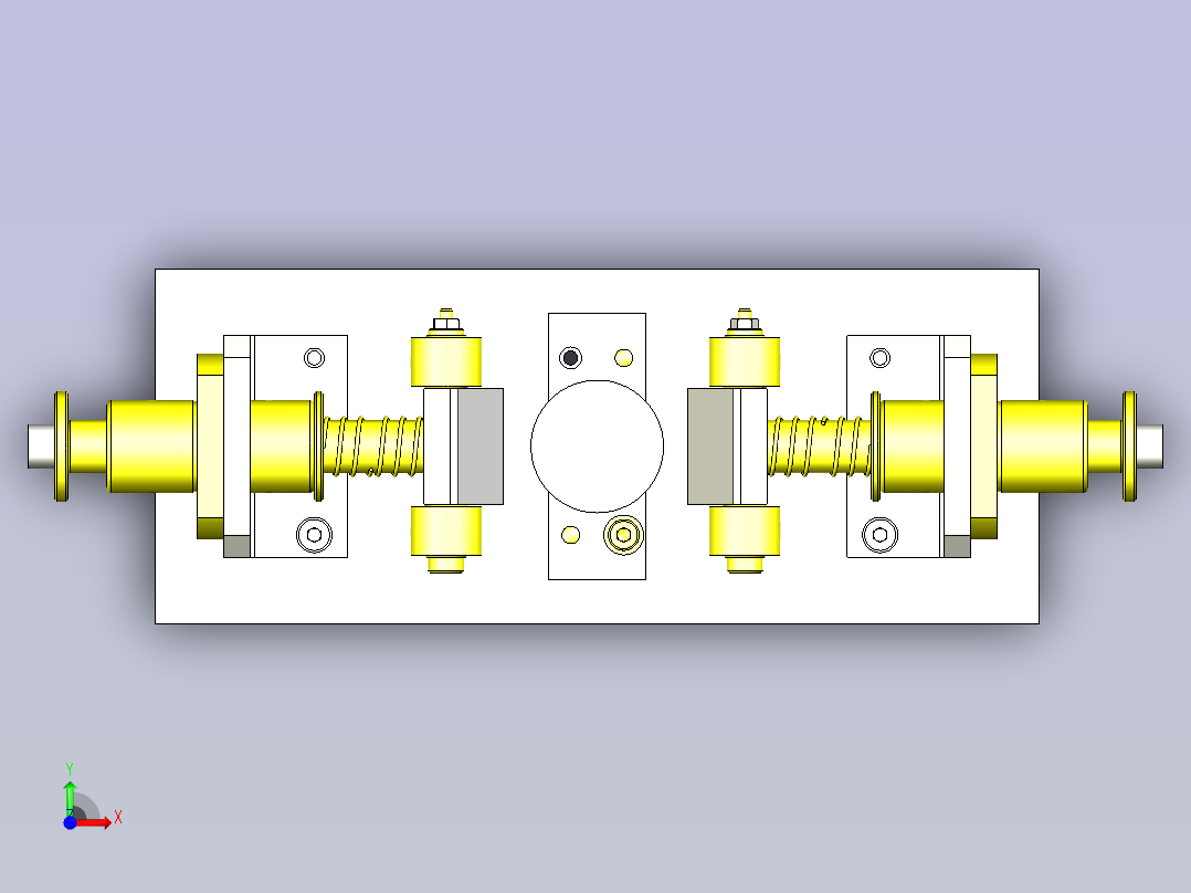 一种简易插入取出机构前视图