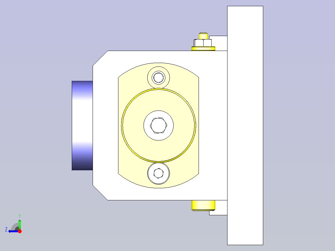 一种简易插入取出机构右视图
