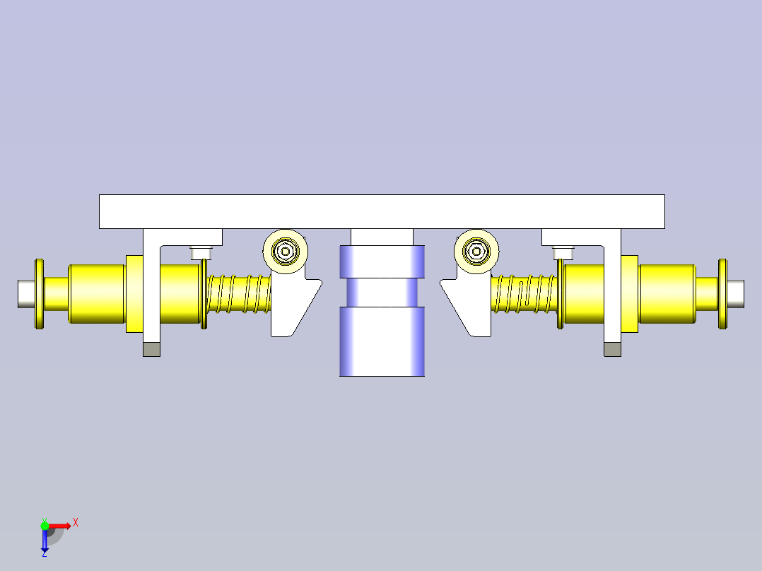 一种简易插入取出机构俯视图