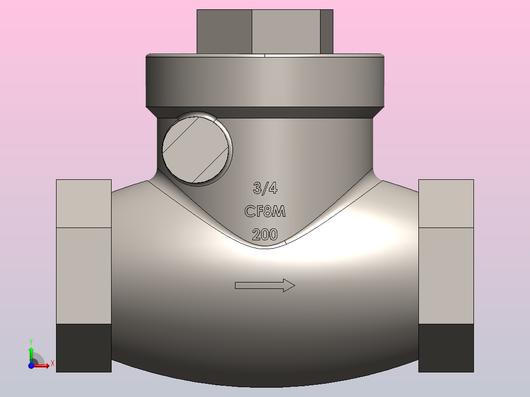 止回阀FNW-FNW16B200F前视图