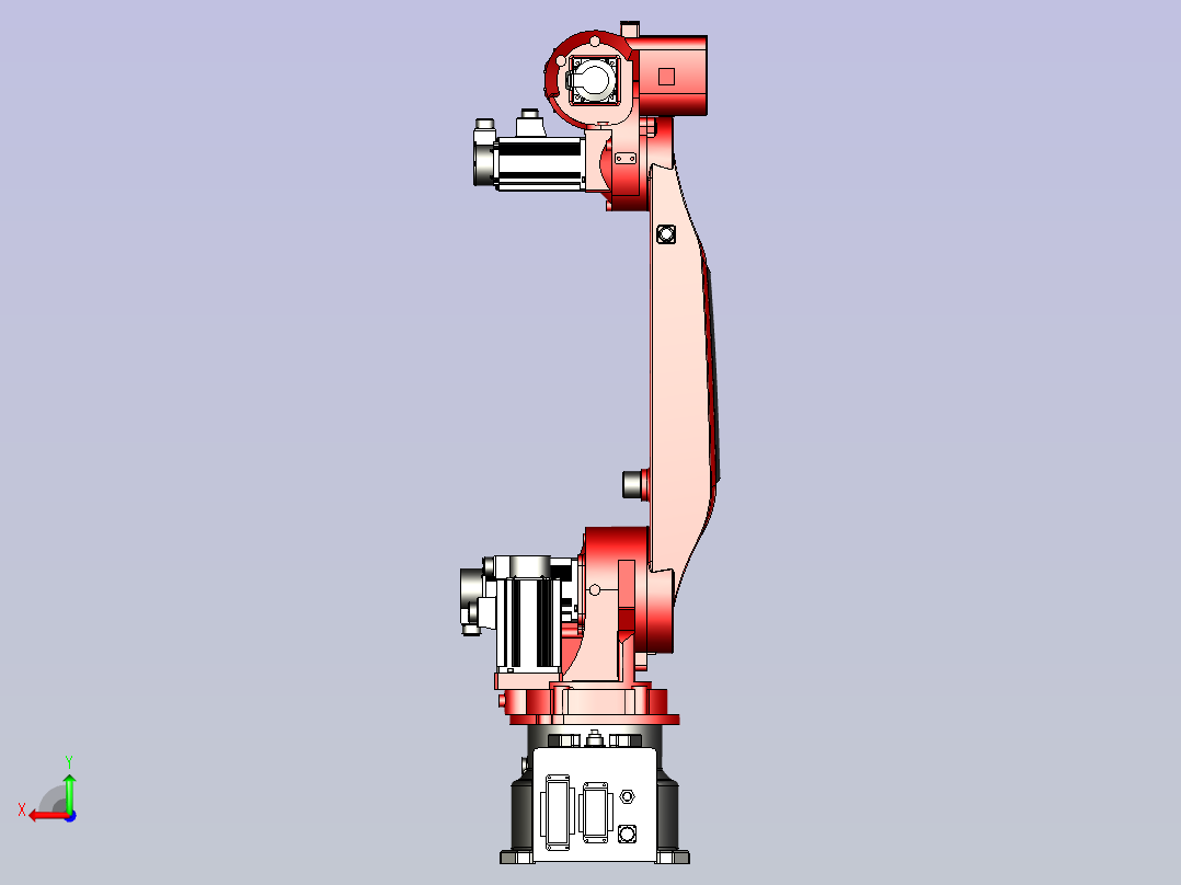 新松机器人SR20A 3D模型后视图