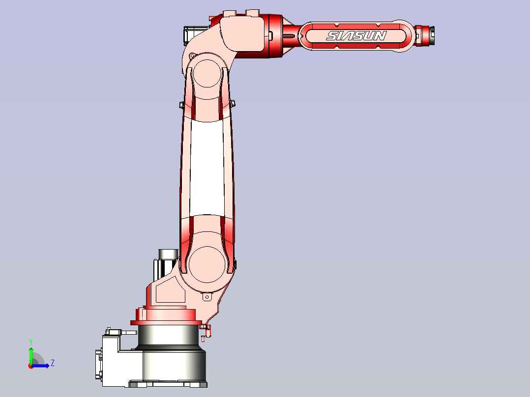 新松机器人SR20A 3D模型左视图