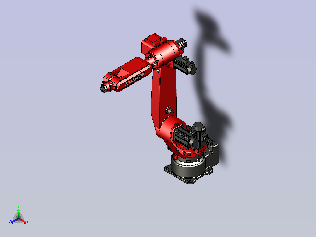 新松机器人SR20A 3D模型正等轴测图