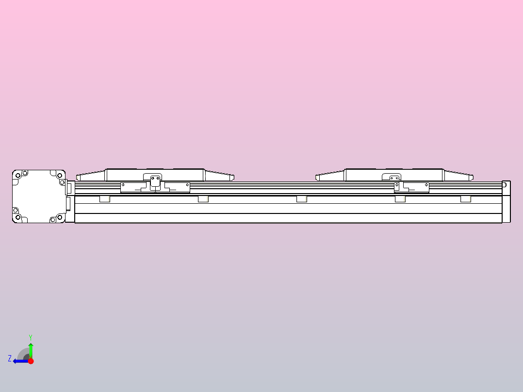 皮带直线轴双滑块型TPA-GCBS-150-P80-L50-DL-M75-N3右视图
