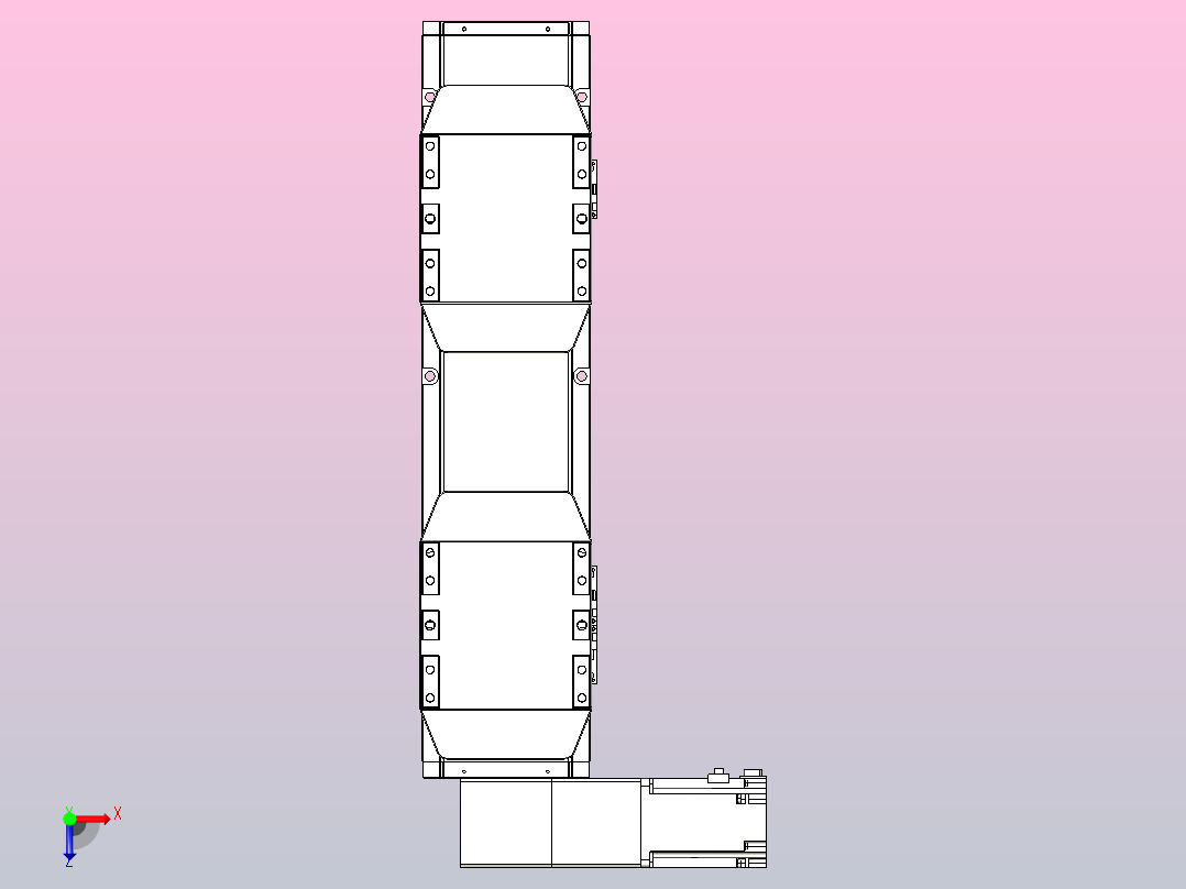 皮带直线轴双滑块型TPA-GCBS-150-P80-L50-DL-M75-N3俯视图