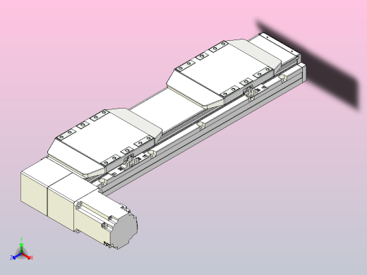 皮带直线轴双滑块型TPA-GCBS-150-P80-L50-DL-M75-N3正等轴测缩略图