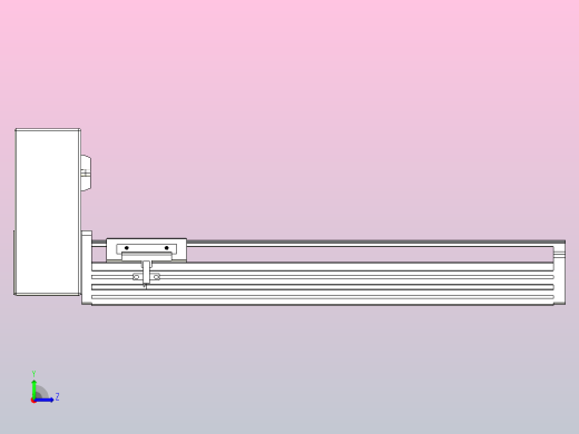 皮带直线轴半封闭可选导轨TPA-HNB-85D-90-L300-RU-C-P20-N3左视缩略图