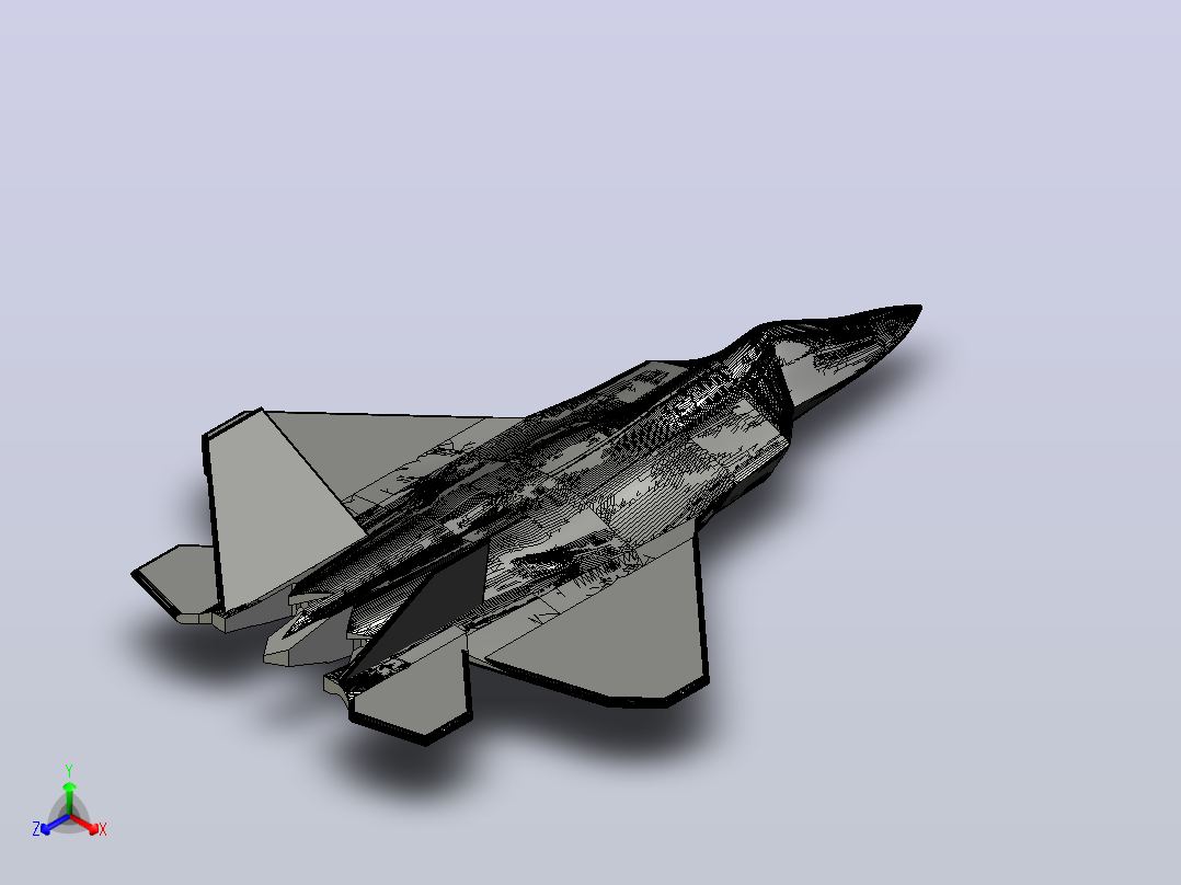 lockheed-martin-f-22-raptor飞机主视图