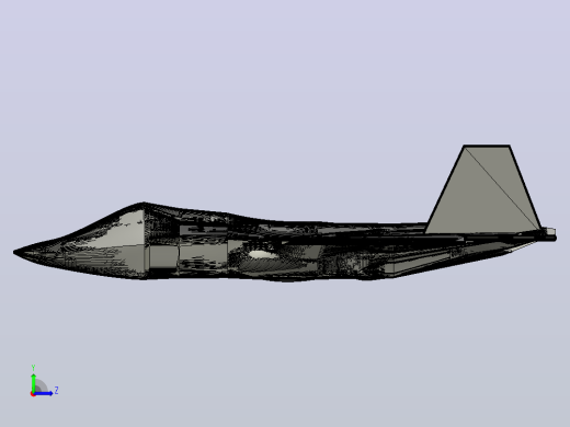 lockheed-martin-f-22-raptor飞机左视缩略图